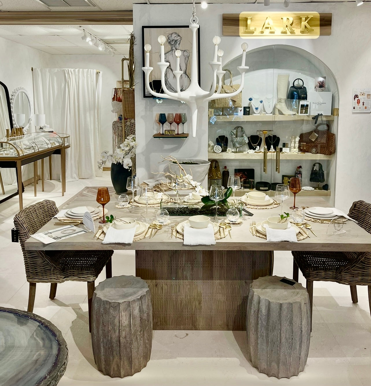 Inside the LARK boutique in Naples, Florida