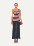 FAITHFULL THE BRAND Doris Maxi Dress in Cila Stripe Navy