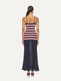 FAITHFULL THE BRAND Doris Maxi Dress in Cila Stripe Navy