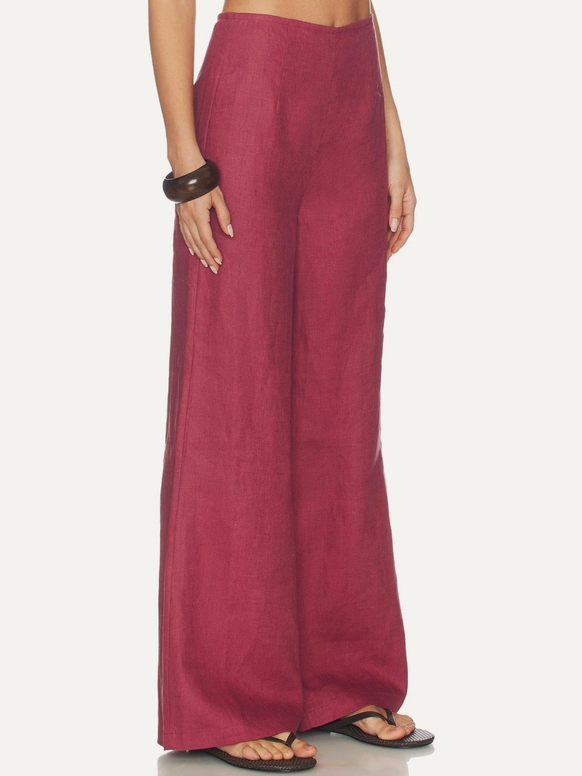 FAITHFULL THE BRAND Syna Pant in Rhubarb