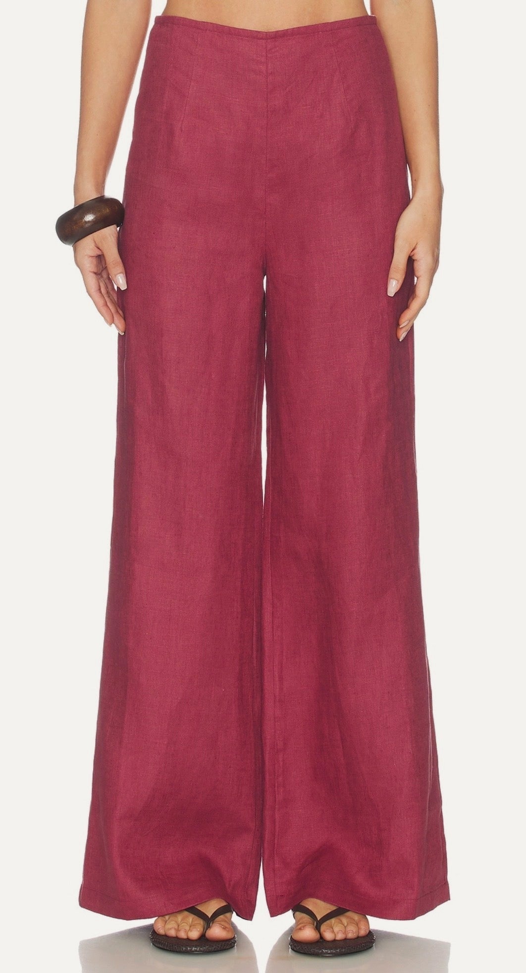 FAITHFULL THE BRAND Syna Pant in Rhubarb