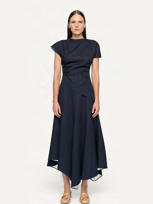 CLEA Jasper Draped Top in Ink