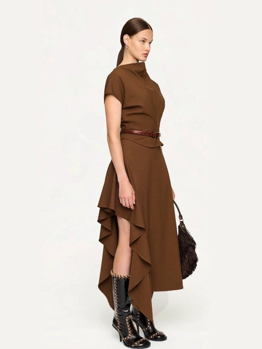 CLEA Sculptural Top in Chestnut