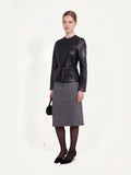 ALFIE PARIS Roxy Leather Jacket in Black
