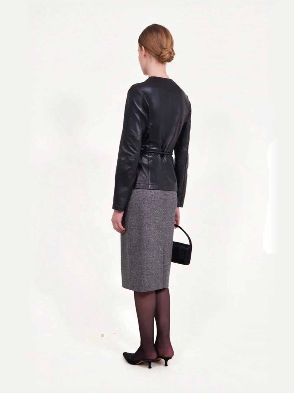 ALFIE PARIS Roxy Leather Jacket in Black