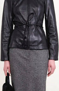 ALFIE PARIS Roxy Leather Jacket in Black