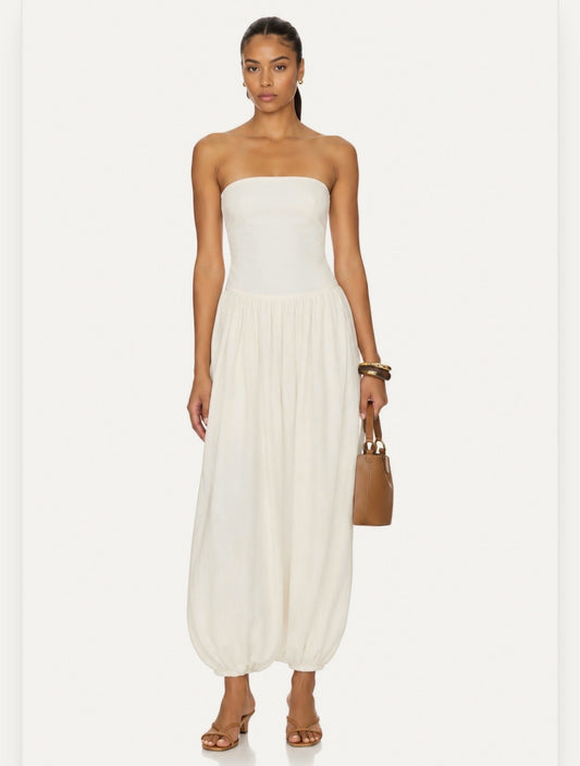 ROCOCO SAND Corset Jumpsuit in Cream