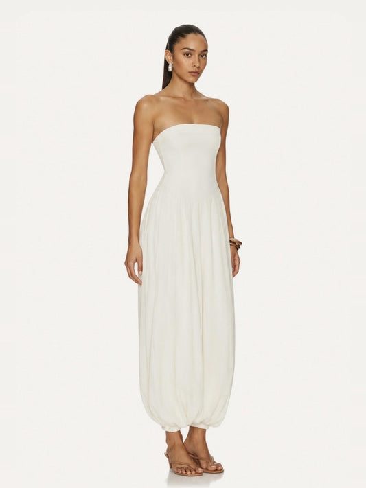 ROCOCO SAND Corset Jumpsuit in Cream