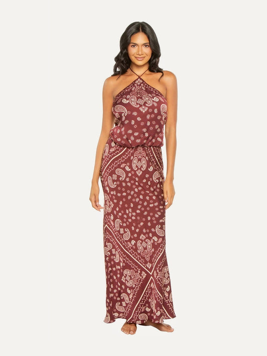 ROCOCO SAND Mona Maxi in Burgundy