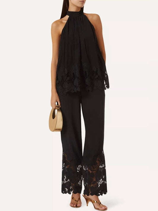 HEMANT & NANDITA Ziva Pants in Black
