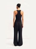 SHONA JOY Castrol Drawstring Pant in Black