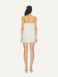 SHONA JOY Federick Pleated Ruffle Mini Dress in Ivory
