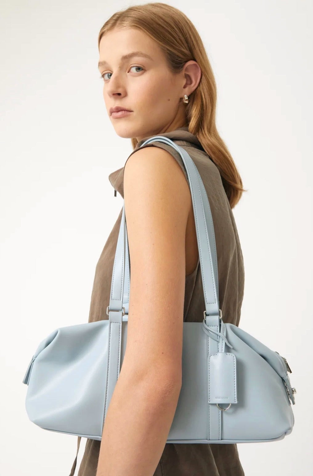 BRIE LEON Chelsea Shoulder Bag in Mist