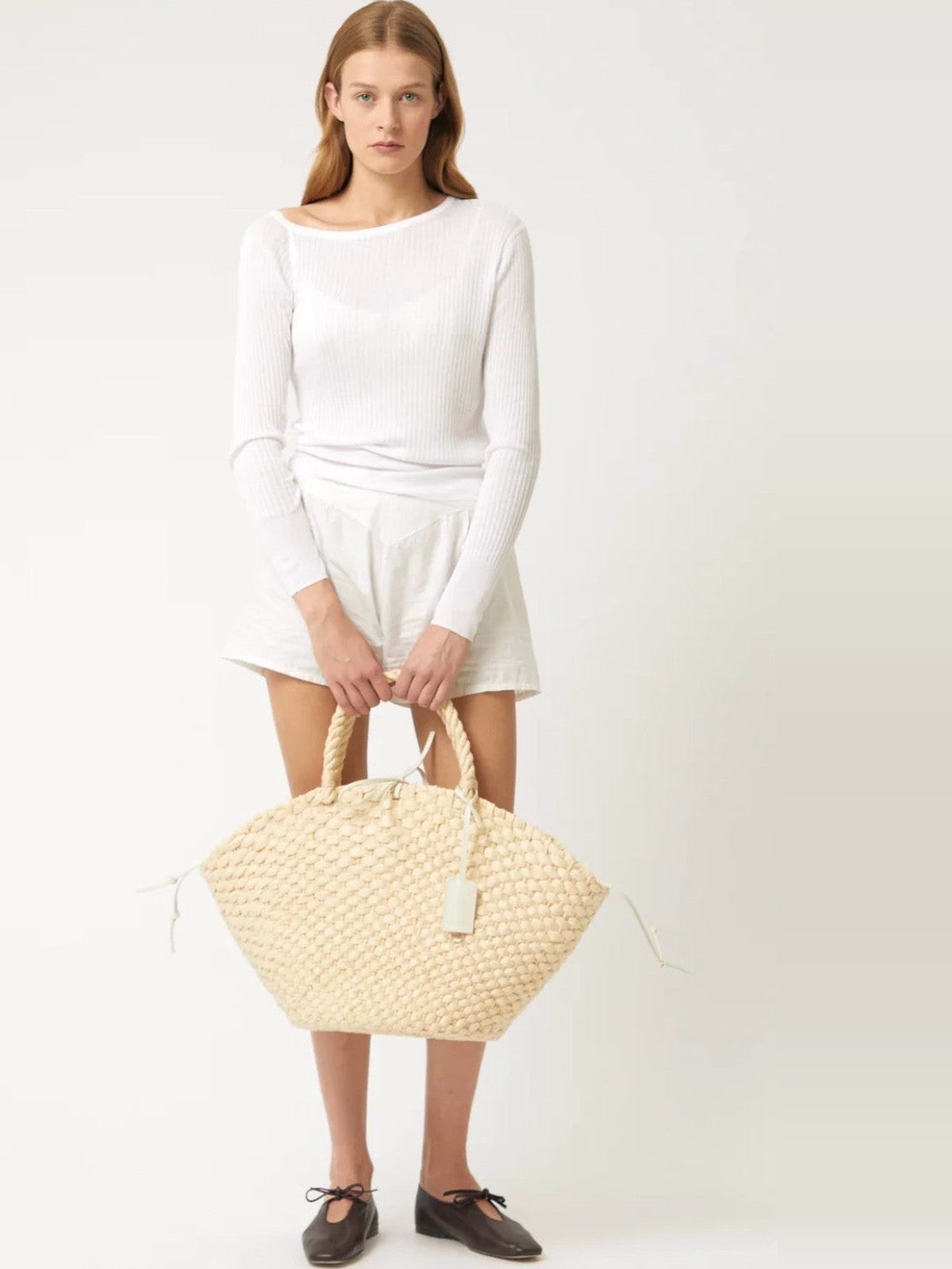 BRIE LEON Heather Basket in Oat