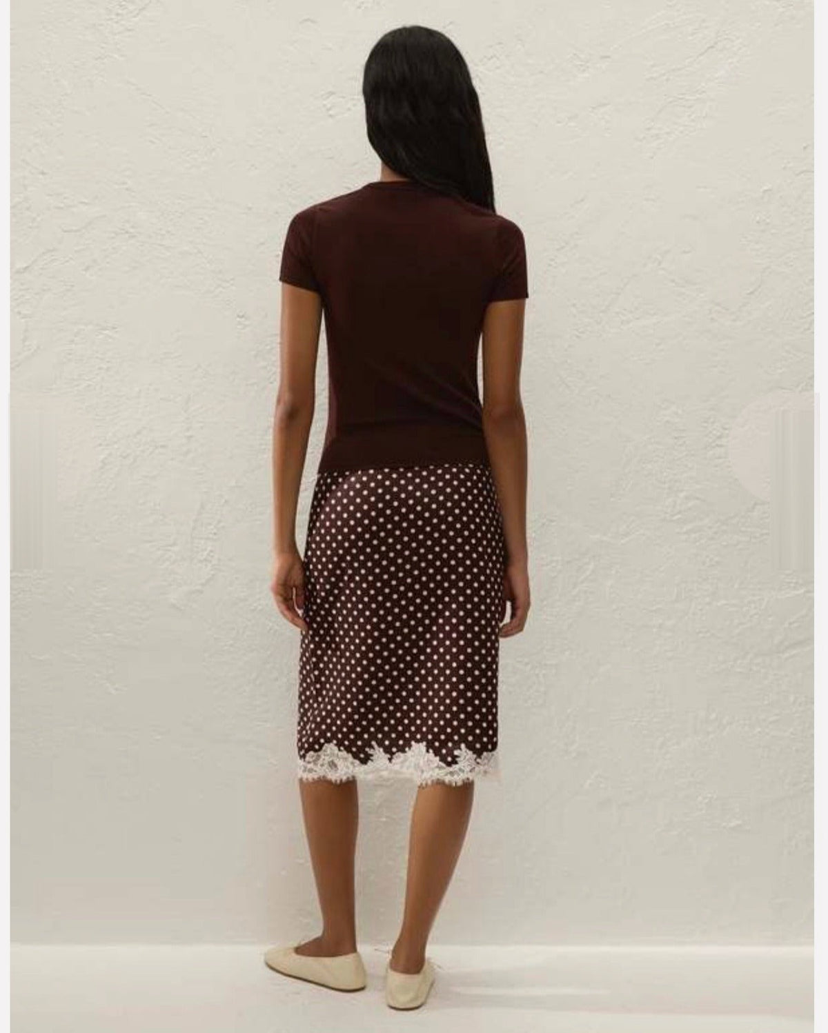 FAITHFULL THE BRAND Martuba Skirt in Polka Dot