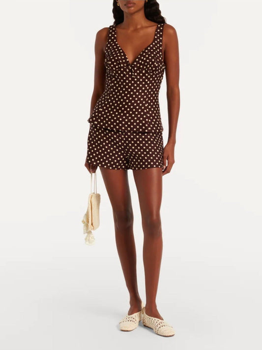 FAITHFULL THE BRAND Lila Mini Short in Polka Dot