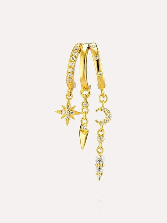 AARIA LONDON Mini Nyx Illusion Earrings
