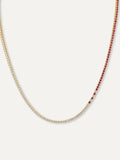 LARK Ruby and Diamond Cascade Necklace in 14K Gold