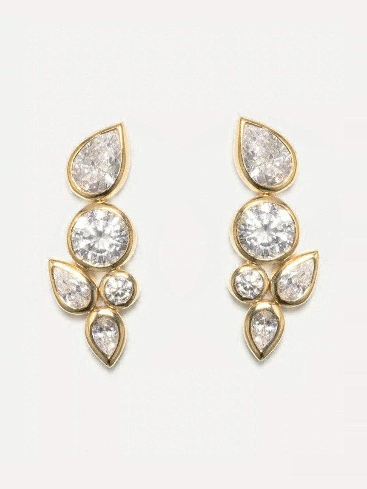 COMPLETED WORKS Like Peas in Pod Gold Vermeil Earrings