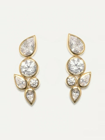 COMPLETED WORKS Like Peas in Pod Gold Vermeil Earrings