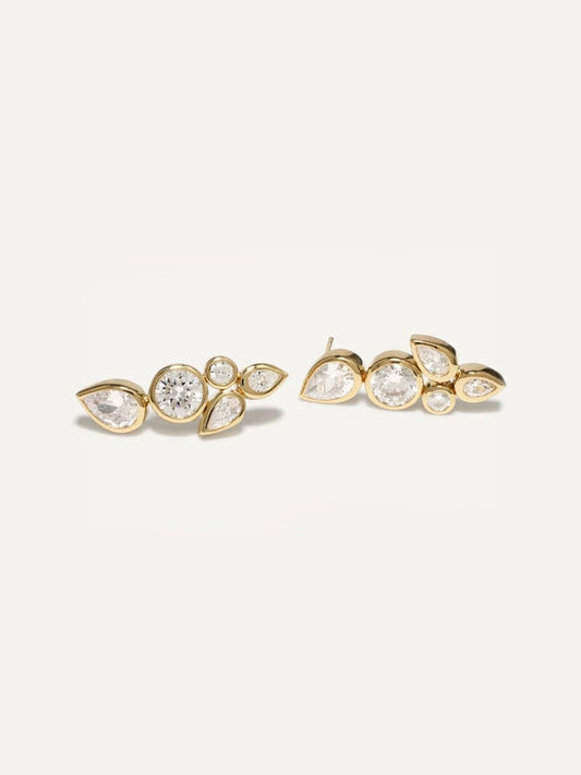 COMPLETED WORKS Like Peas in Pod Gold Vermeil Earrings