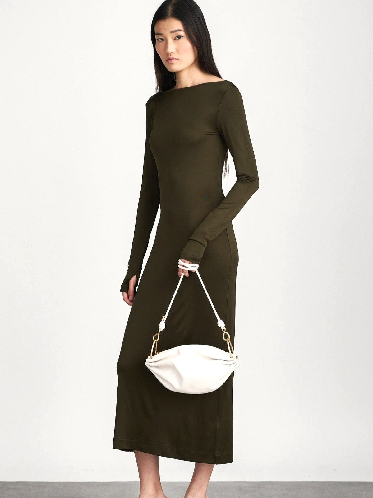 CULT GAIA Cinch Crossbody Bag in Antique White