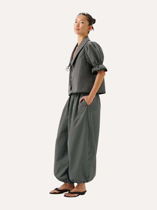 ROAME Maisie Tie Shirt in Checkmate
