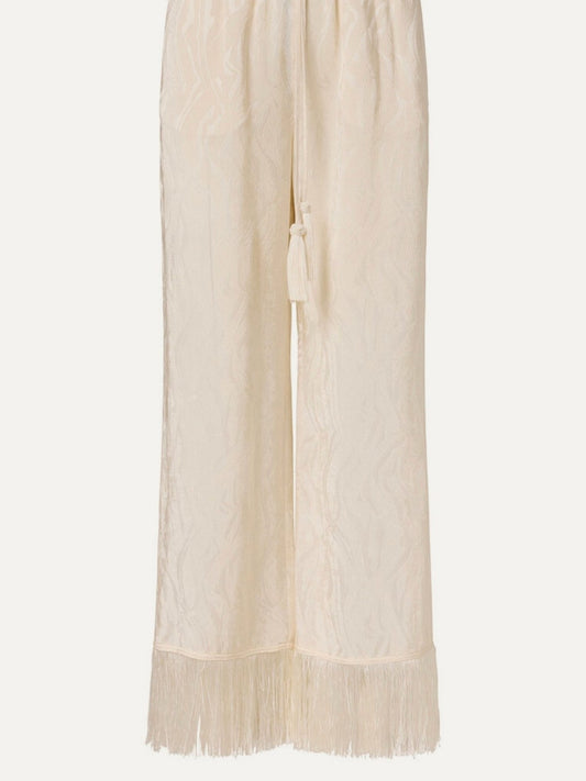 ROAME Vali Jacquard Pant in Ivory