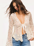 LOVE SHACK FANCY Thessaly Top in French Vanilla