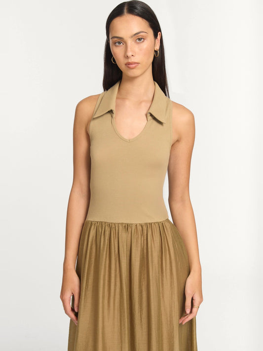 VIKTORIA & WOODS Caretaker Dress in Sage