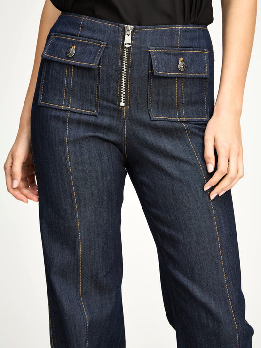 CINQ A SEPT Long Azure Pant in Indigo