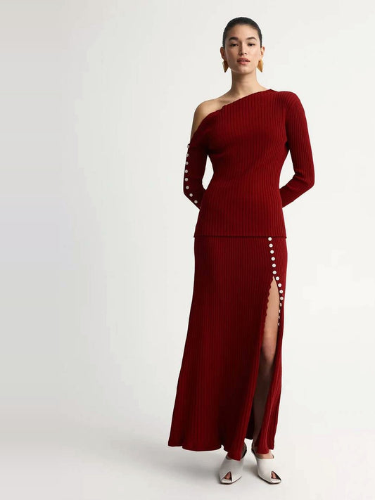 ANNA QUAN Bryn Top in Sangria
