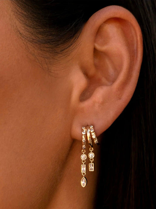 AARIA LONDON Petra Illusion Earrings