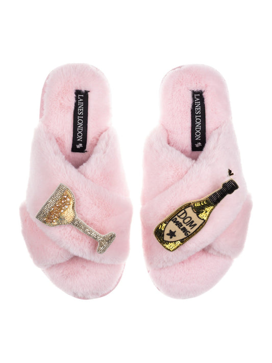 LAINES LONDON Dom Darling Slippers in Pink