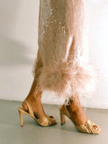 DANIELLA SHEVEL Skyler Heel in Oat