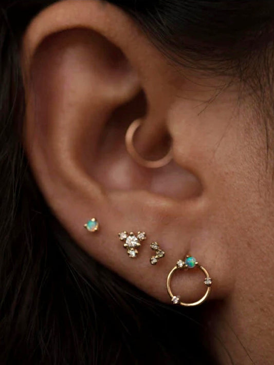 Mini Circle Earrings