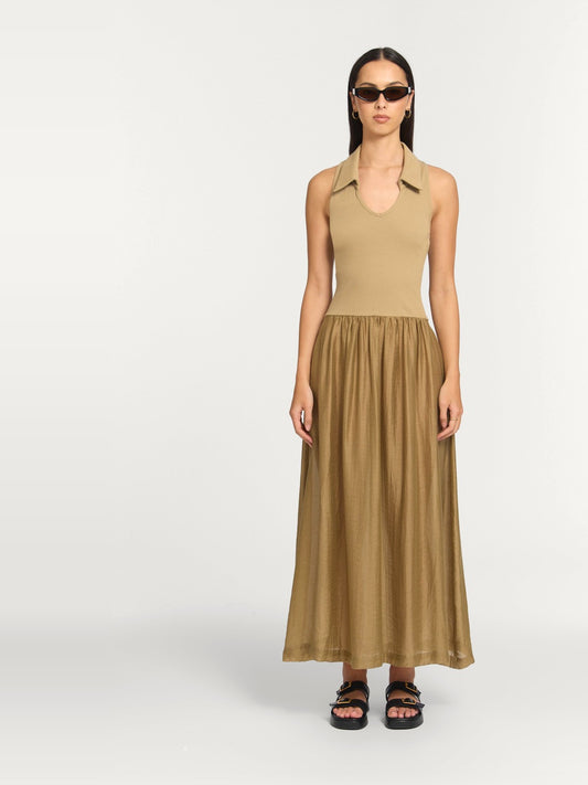 VIKTORIA & WOODS Caretaker Dress in Sage