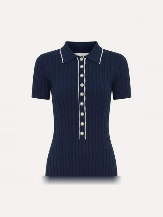 ANNA QUAN Penelope Dress in Sailor w/Silence Trim