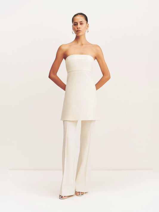 SHONA JOY Lani Boot Cut Flared Pant in Rice