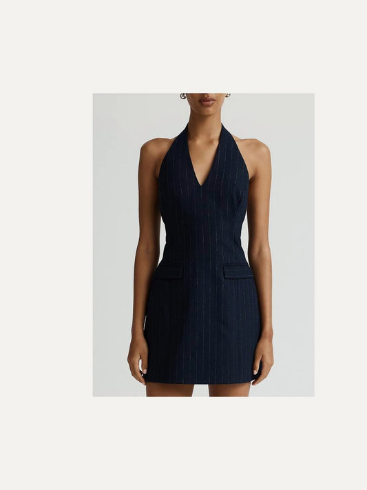 ANNA QUAN Pia Dress in Chalk Stripe