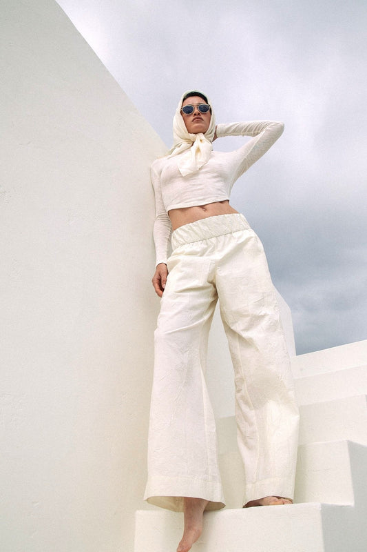 THE LINE BY K Essex Pant in Vanilla