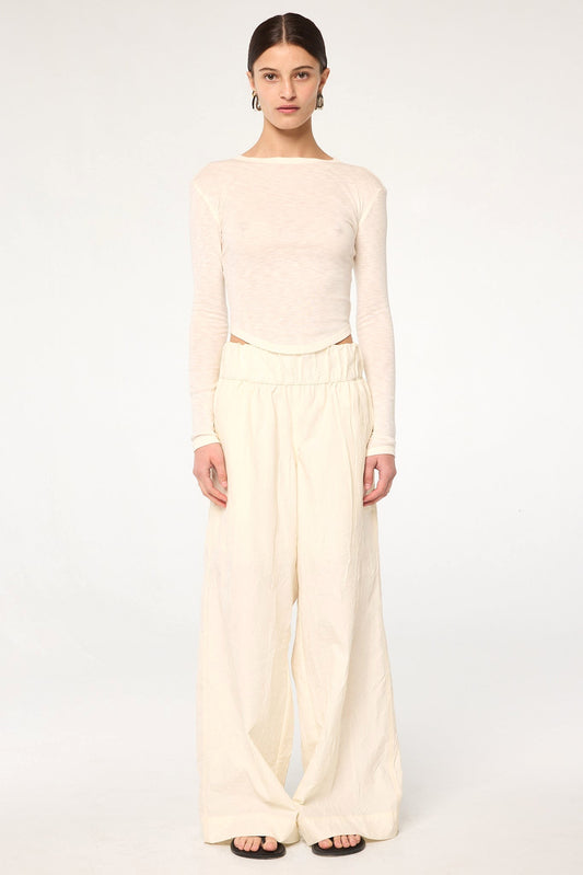 THE LINE BY K Essex Pant in Vanilla
