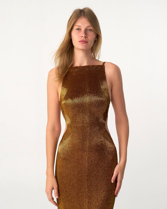 MAY MASHIAH Mila Dress in Smoked Topaz