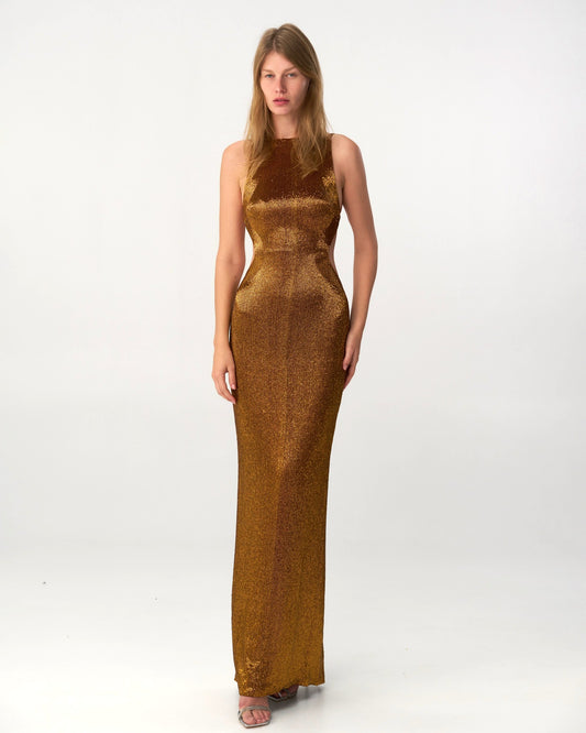 MAY MASHIAH Mila Dress in Smoked Topaz