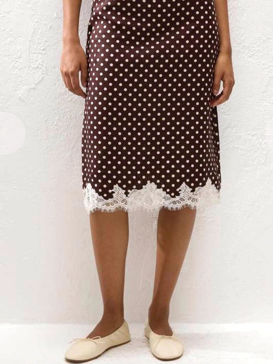 FAITHFULL THE BRAND Martuba Skirt in Polka Dot