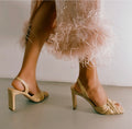 DANIELLA SHEVEL Skyler Heel in Oat